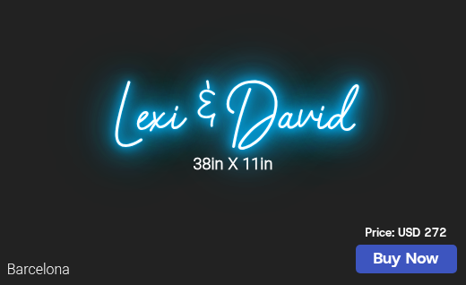 CUSTOM NEON SIGN FOR Davidcaples