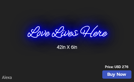 CUSTOM NEON SIGN FOR V Clarisonic