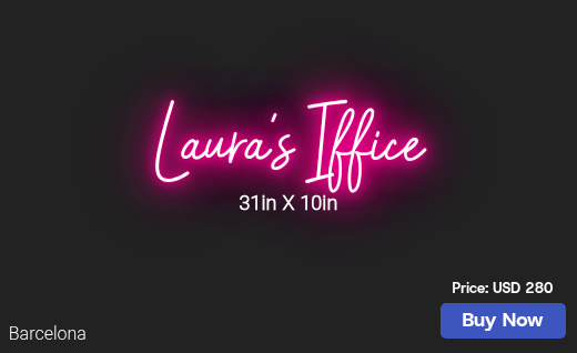 CUSTOM NEON SIGN FOR Jpwright100