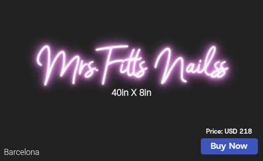 CUSTOM NEON SIGN FOR Marlyne A Roberts
