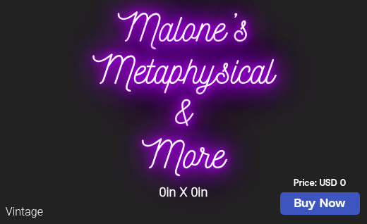CUSTOM NEON SIGN FOR Malonesmetaphysics