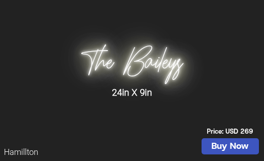 CUSTOM NEON SIGN FOR 20kirbk