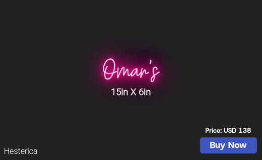 CUSTOM NEON SIGN FOR RatedR22Edge
