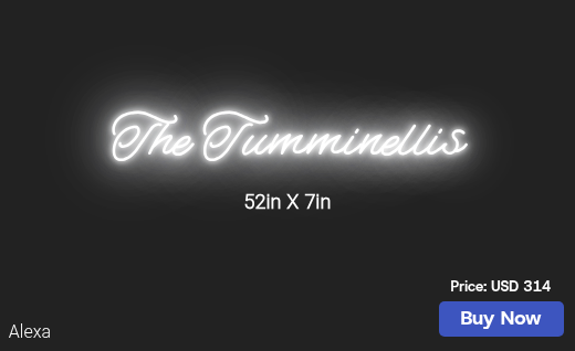 CUSTOM NEON SIGN FOR Nathanieltumminelli