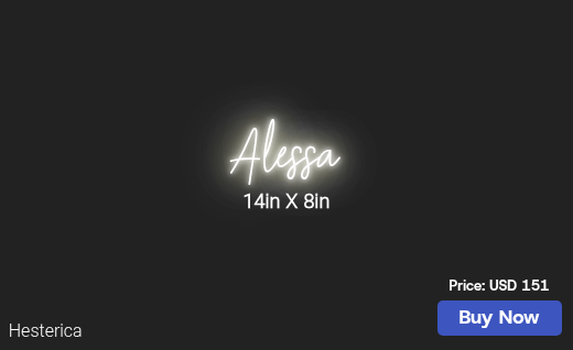CUSTOM NEON SIGN FOR Ahmer