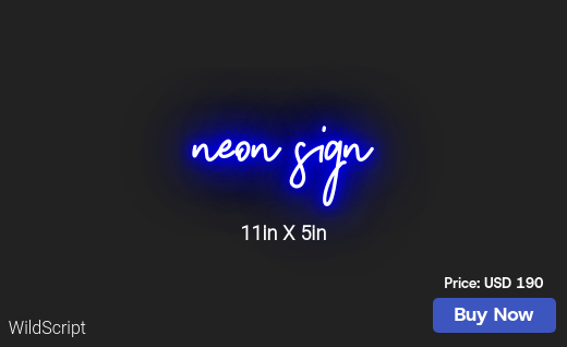 CUSTOM NEON SIGN FOR Talal M