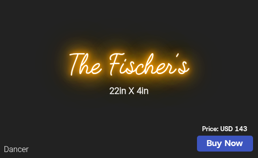 CUSTOM NEON SIGN FOR Rileyfisch