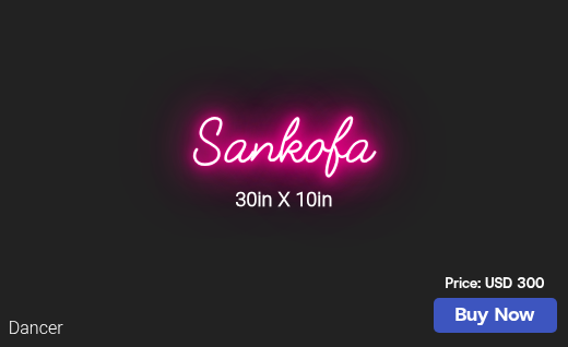 CUSTOM NEON SIGN FOR Designer6