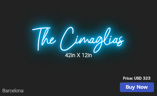CUSTOM NEON SIGN FOR Paigers800