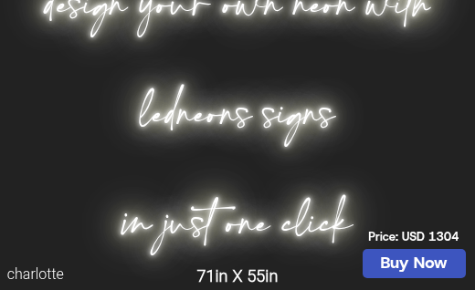 CUSTOM NEON SIGN FOR Khizra Farrukh