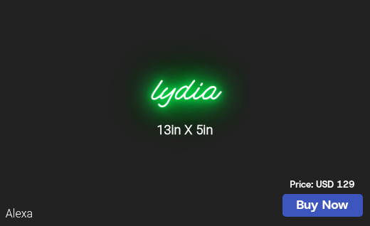 CUSTOM NEON SIGN FOR Chattkalyn