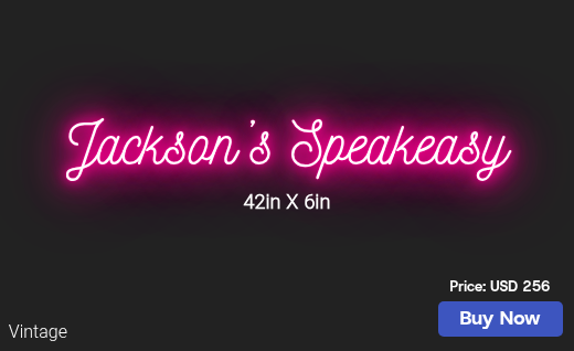 CUSTOM NEON SIGN FOR Dgjackson05
