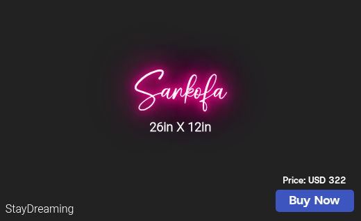 CUSTOM NEON SIGN FOR Designer6