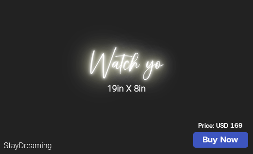 CUSTOM NEON SIGN FOR Ur