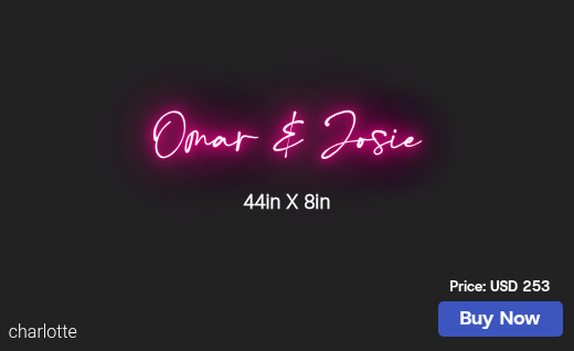 CUSTOM NEON SIGN FOR Kray2020