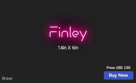 CUSTOM NEON SIGN FOR Kacysedlak