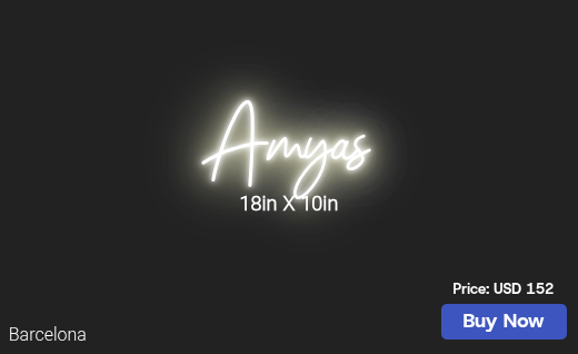 CUSTOM NEON SIGN FOR Aldensking