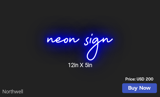 CUSTOM NEON SIGN FOR Talal M