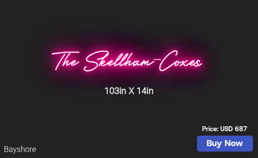CUSTOM NEON SIGN FOR Tricia Skellham