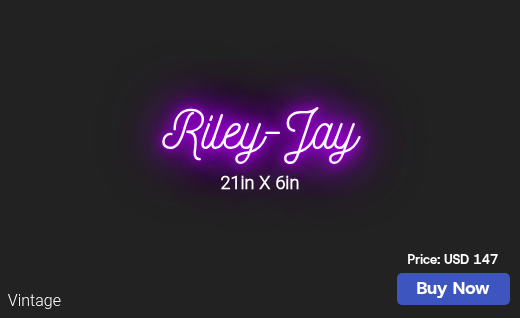 CUSTOM NEON SIGN FOR Ttihenry