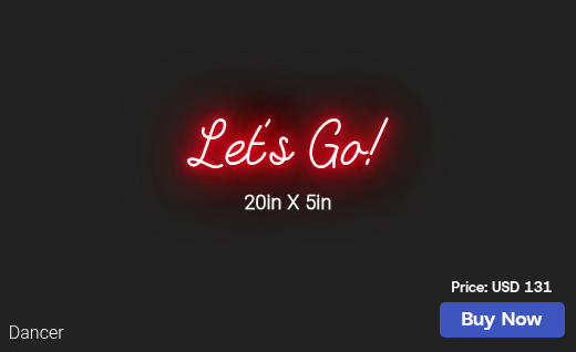 CUSTOM NEON SIGN FOR Amethystblack
