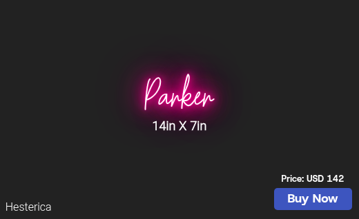 CUSTOM NEON SIGN FOR Parkertor87