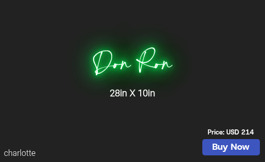 CUSTOM NEON SIGN FOR Rsdbrown28