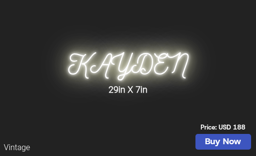 CUSTOM NEON SIGN FOR Natashasmall83