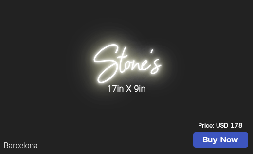 CUSTOM NEON SIGN FOR Pstone909