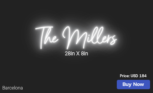 CUSTOM NEON SIGN FOR Britneymiller57