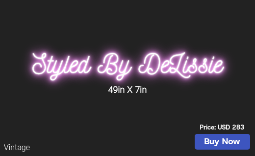 CUSTOM NEON SIGN FOR Makeuphair4u