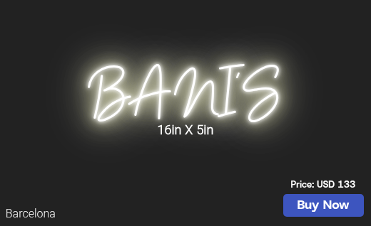 CUSTOM NEON SIGN FOR Brandi33080