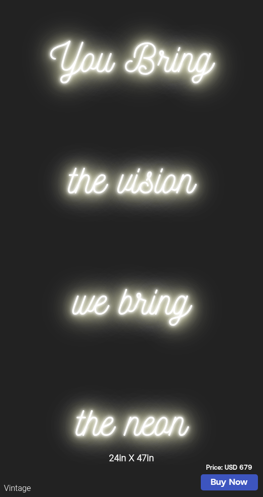 CUSTOM NEON SIGN FOR Khizra Farrukh