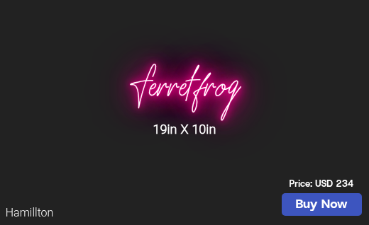 CUSTOM NEON SIGN FOR Sarah Clark
