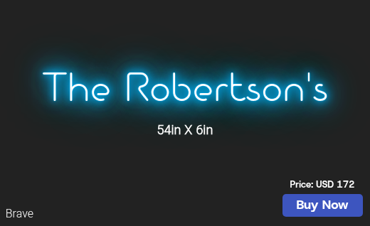 CUSTOM NEON SIGN FOR Works Sara