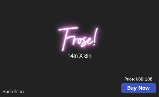 CUSTOM NEON SIGN FOR Krisfromnaples