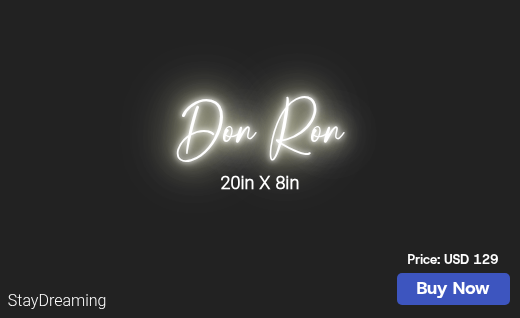 CUSTOM NEON SIGN FOR Rsdbrown28