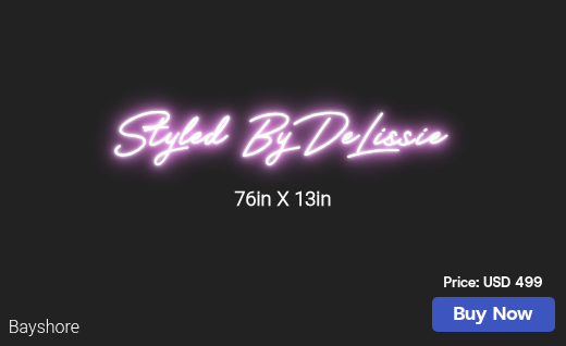CUSTOM NEON SIGN FOR Makeuphair4u