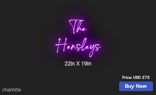 CUSTOM NEON SIGN FOR H Rosecarlson72