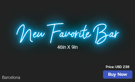 CUSTOM NEON SIGN FOR Tskblasco