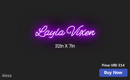 CUSTOM NEON SIGN FOR Nikkiaasheim