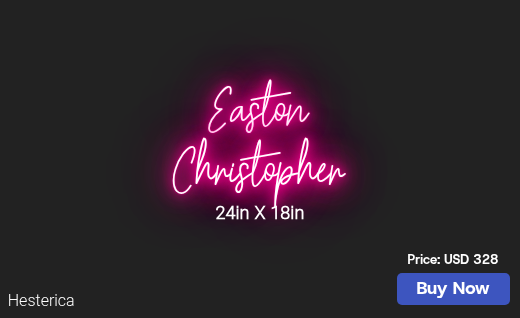 CUSTOM NEON SIGN FOR Michelle C Dunn109