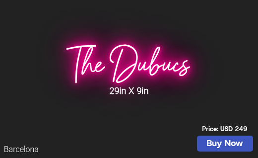 CUSTOM NEON SIGN FOR Kmdevillier