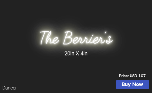 CUSTOM NEON SIGN FOR Gabrielberrier