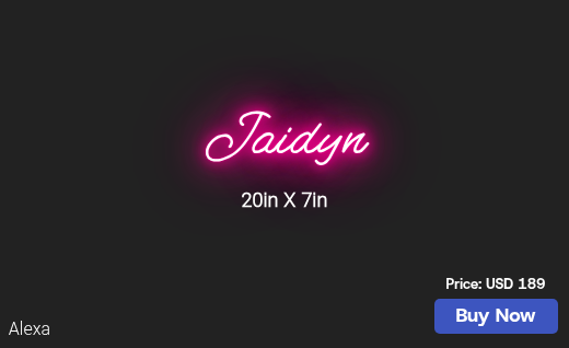 CUSTOM NEON SIGN FOR Jamistubbs