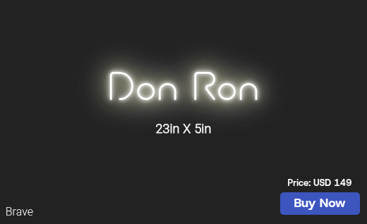 CUSTOM NEON SIGN FOR Rsdbrown28