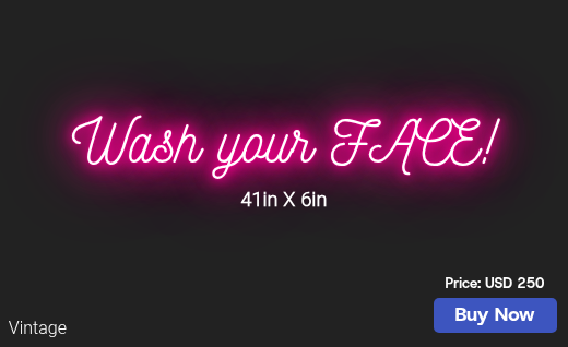 CUSTOM NEON SIGN FOR Cosmocomet8