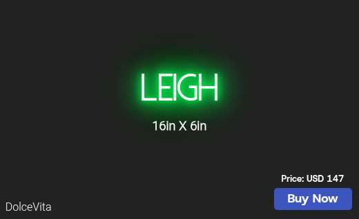 CUSTOM NEON SIGN FOR Deadleighwoman