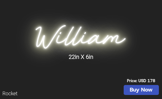 CUSTOM NEON SIGN FOR Alana Gale
