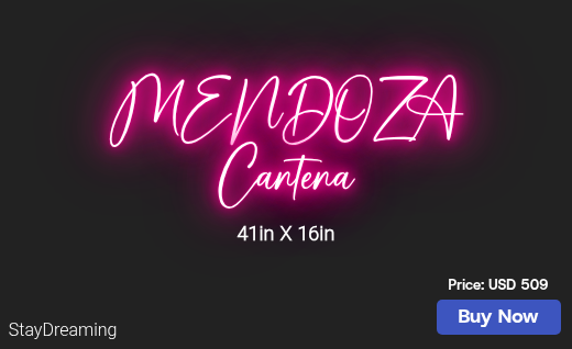 CUSTOM NEON SIGN FOR Mark3mend2ent